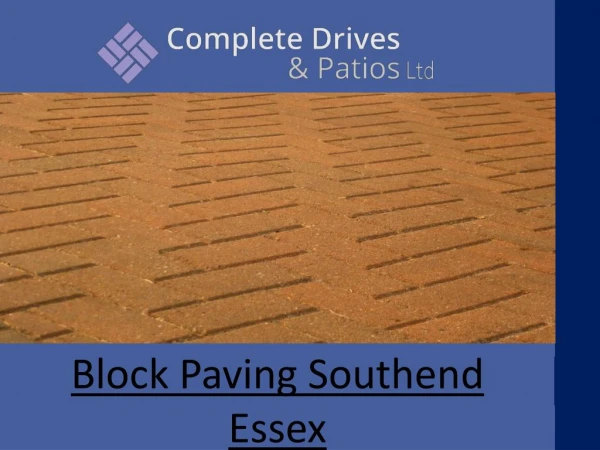 Block Paving Southend Essex