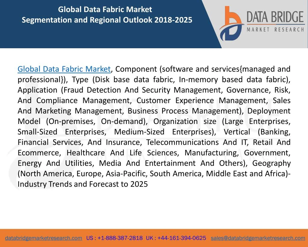 global data fabric market segmentation