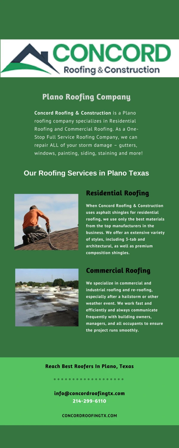 Professional Plano Roofing Company