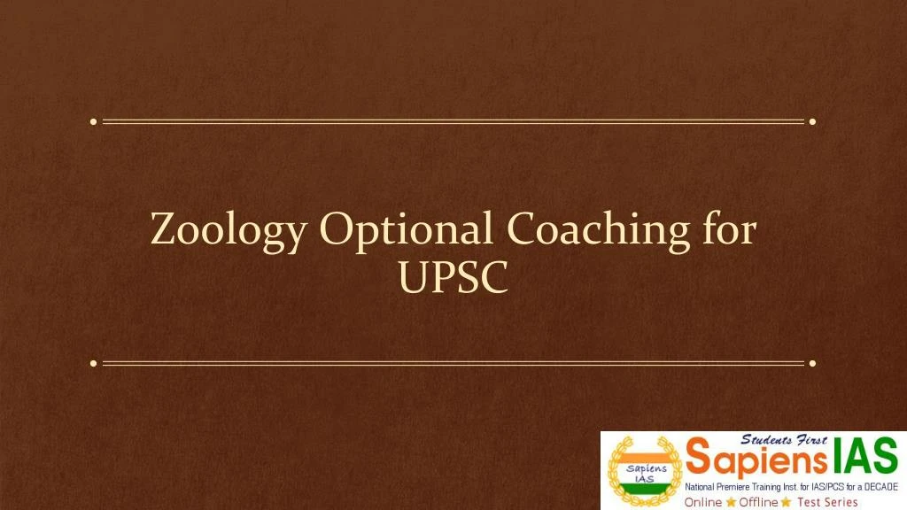 zoology optional coaching for upsc