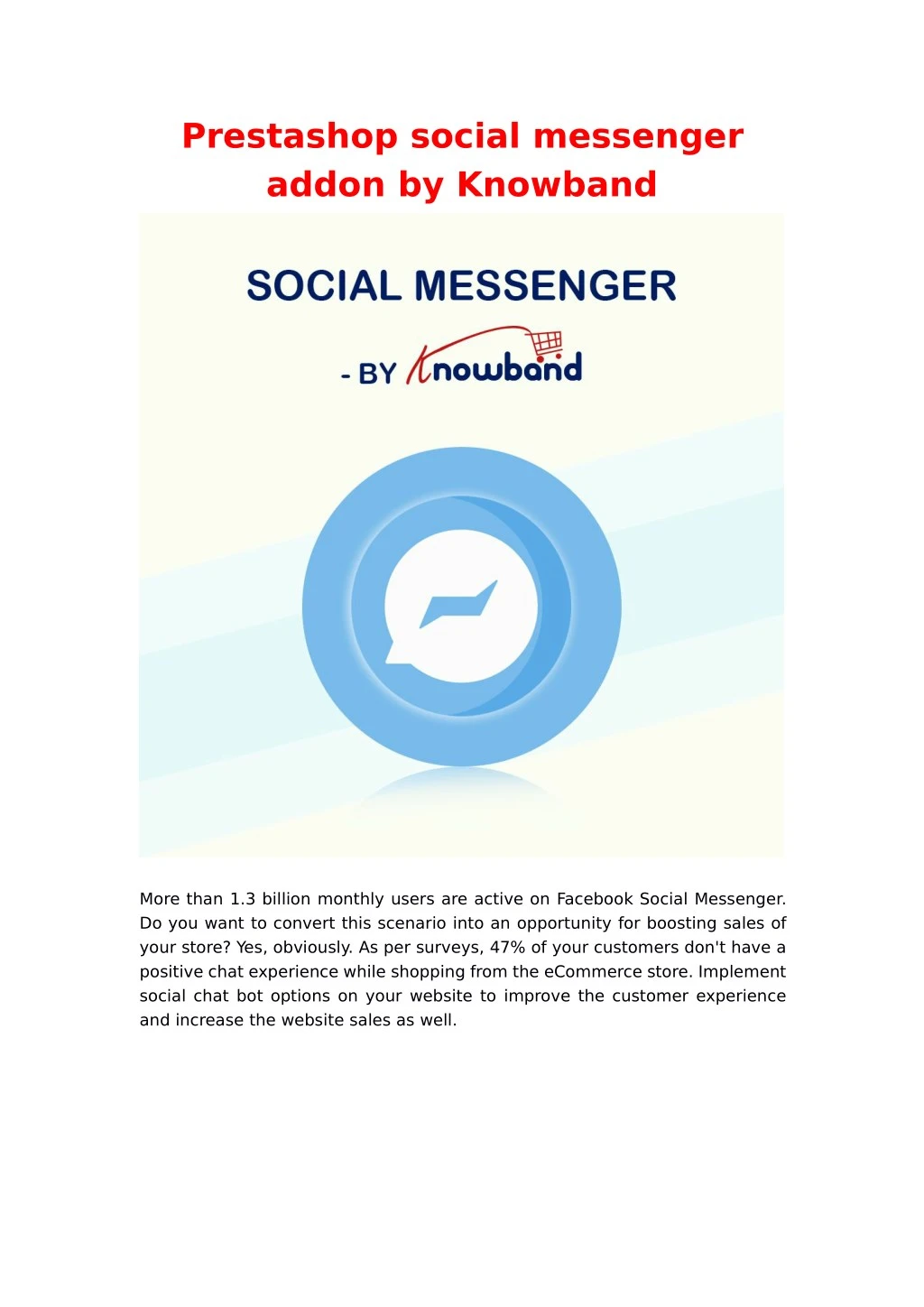 prestashop social messenger addon by knowband