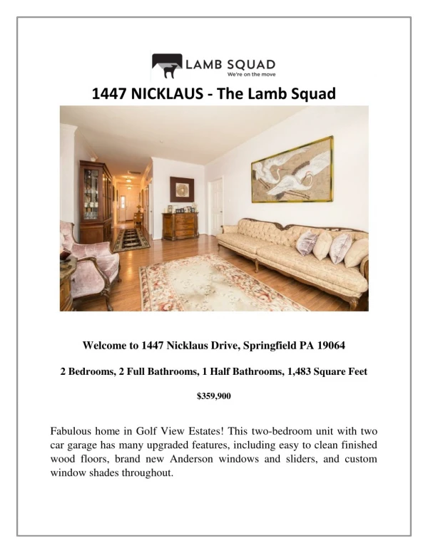 1447 NICKLAUS - The Lamb Squad