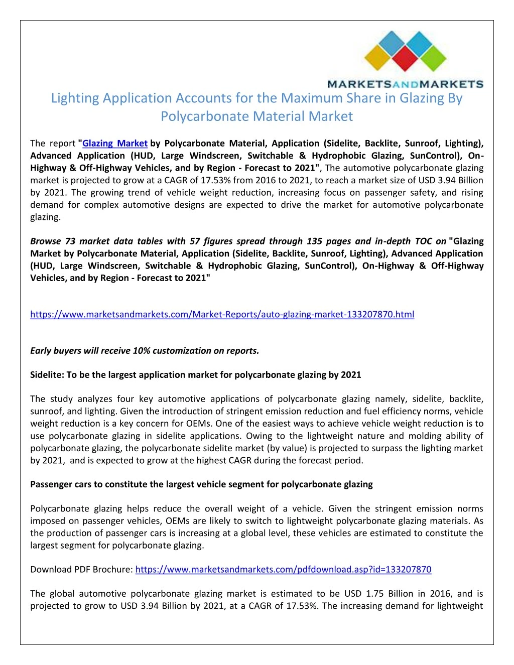 lighting application accounts for the maximum
