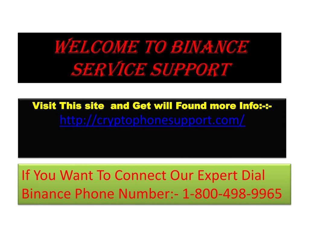 welcome to binance service support