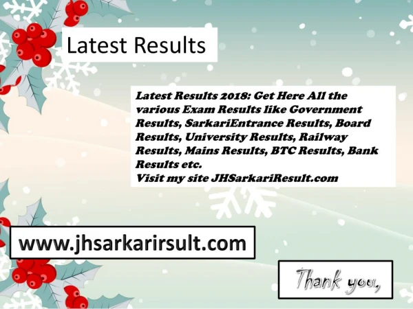 latest results