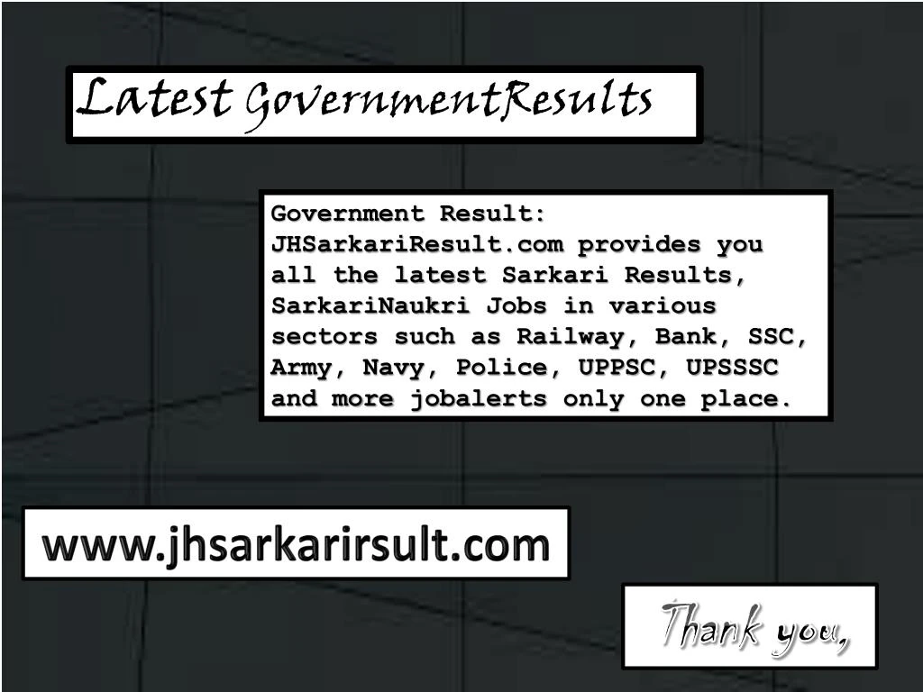 latest governmentresults