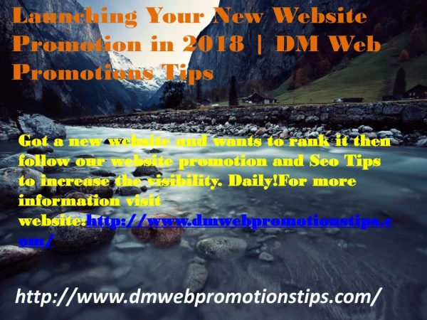 got a new website and wants to rank it then