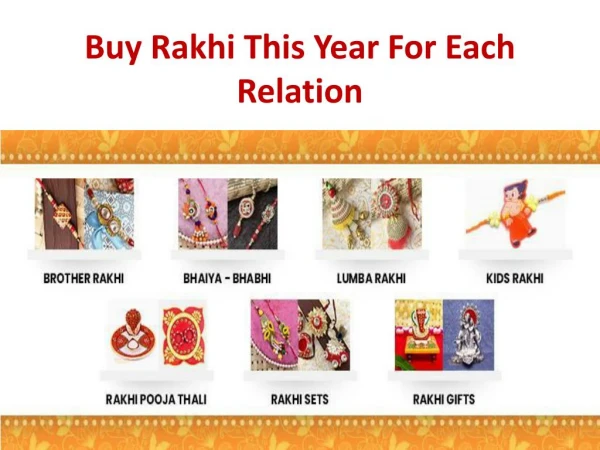 Buy Rakhi This Year For Each Relation