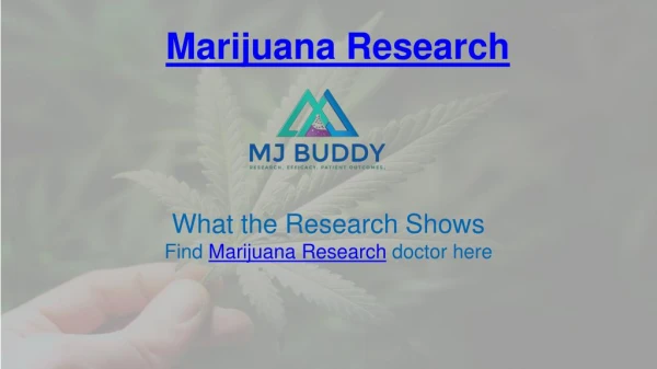 High quality Marijuana Research Doctor