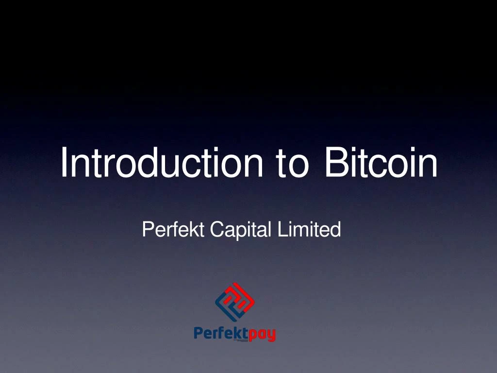 introduction to bitcoin