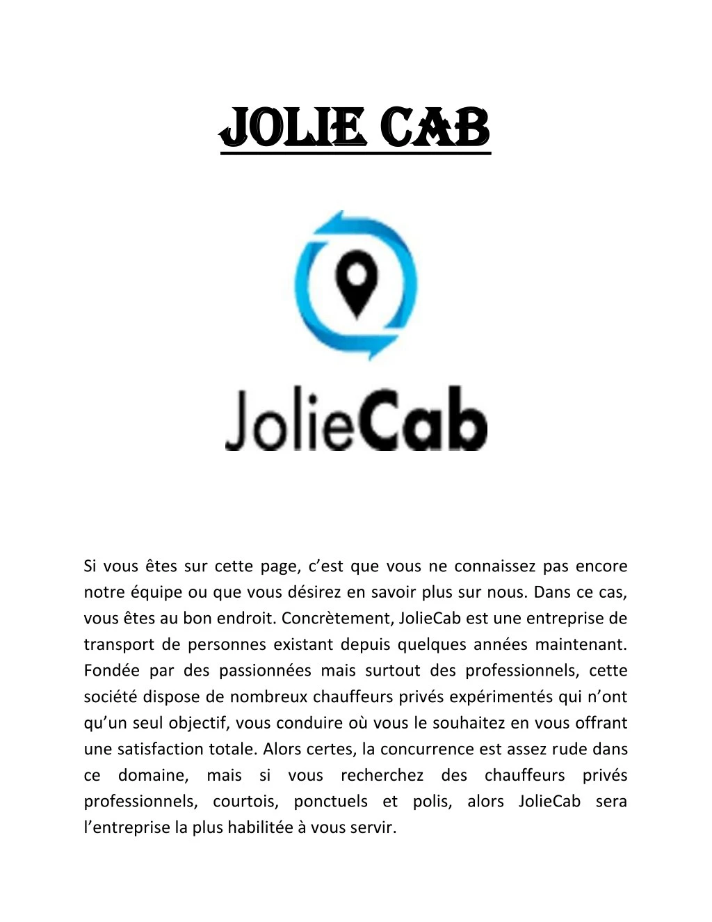 jolie cab jolie cab