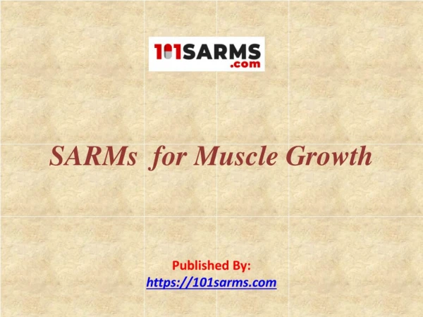 SARMs for Muscle Growth
