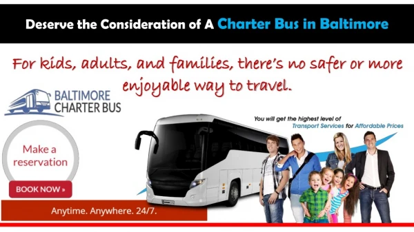 charter bus Baltimore