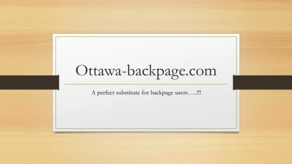 Is ottawa-backpage.com is a site similar to backpage..???