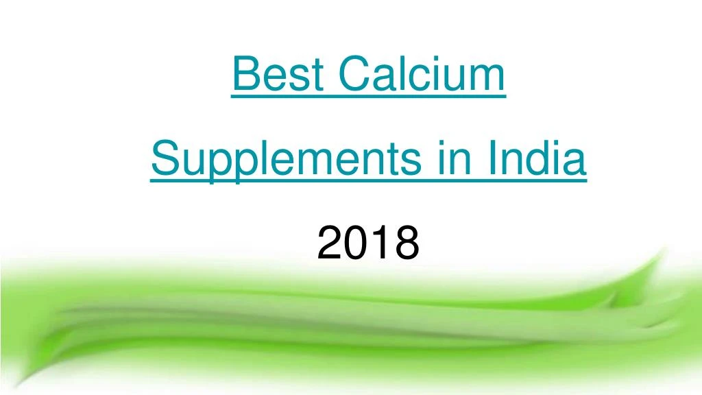 best calcium supplements in india 2018