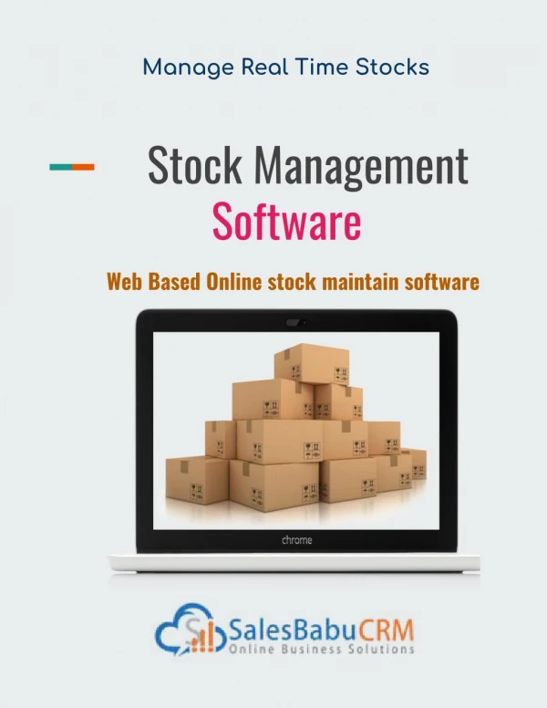 SalesBabu Stock Management Software: Manage Real Time Stocks