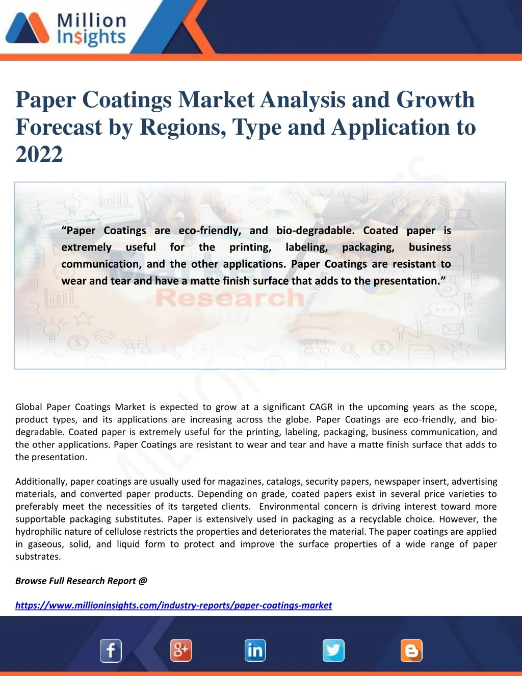 paper coatings market analysis and growth