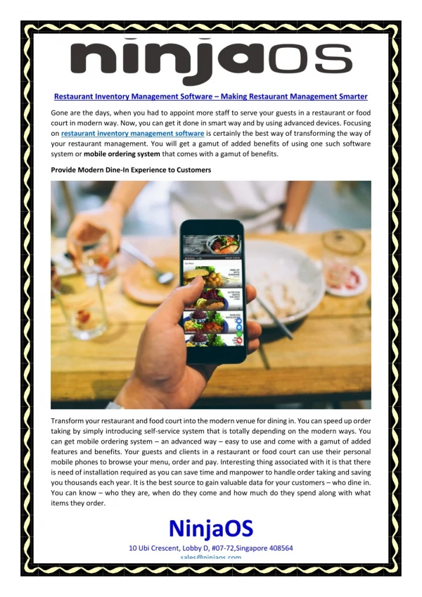 Restaurant Inventory Management Software – Making Restaurant Management Smarter