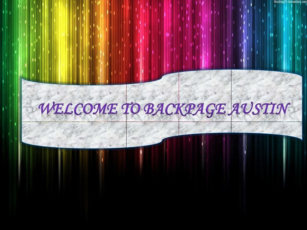welcome to backpage austin