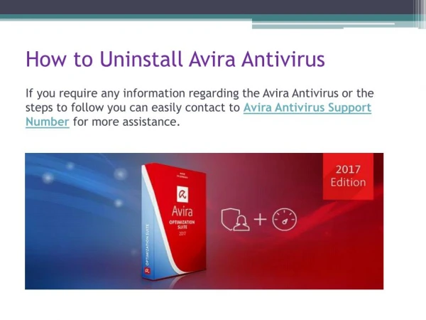 How to uninstall avira antivirus