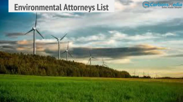Environmental Attorneys List
