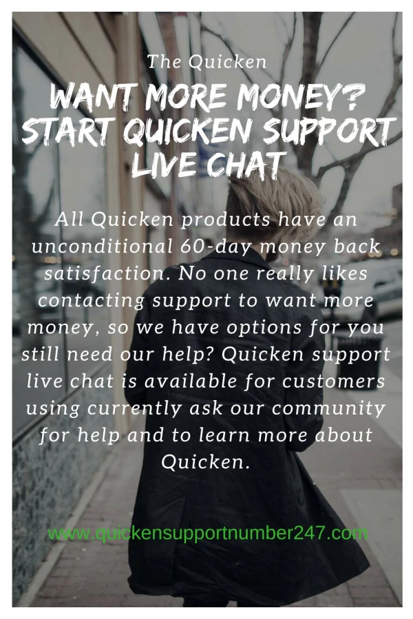 Want More Money? Start Quicken Support Live Chat
