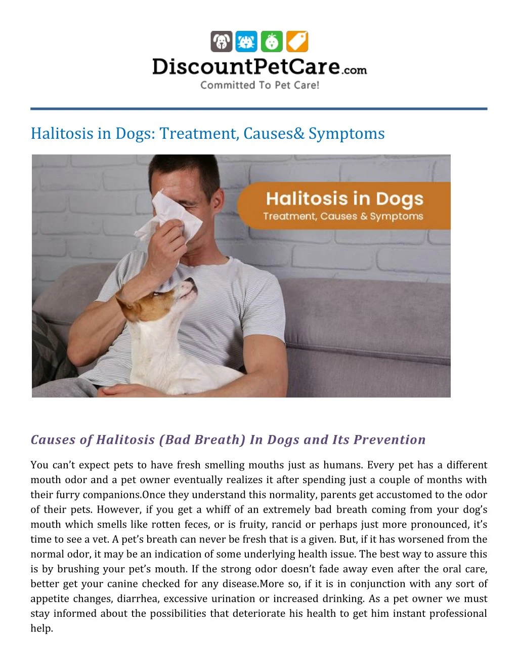 halitosis in dogs treatment causes symptoms