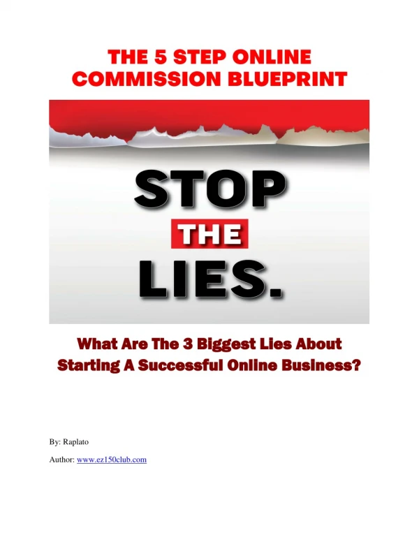 5 STEP ONLINE SUCCESS BLUEPRINT