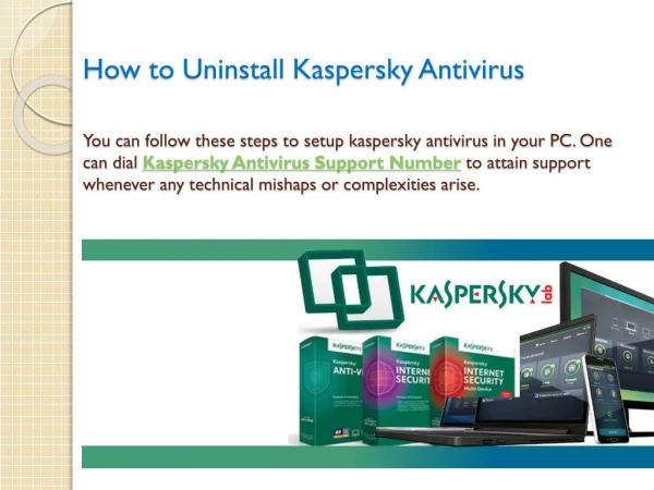 How to uninstall kaspersky antivirus