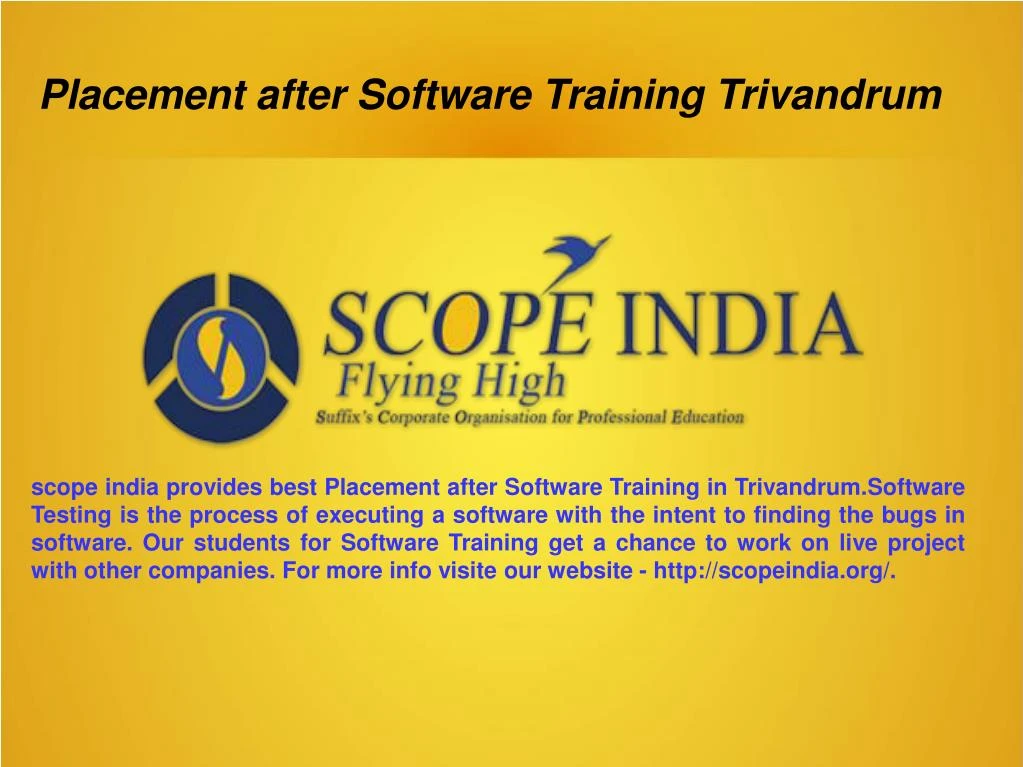 placement after software training trivandrum