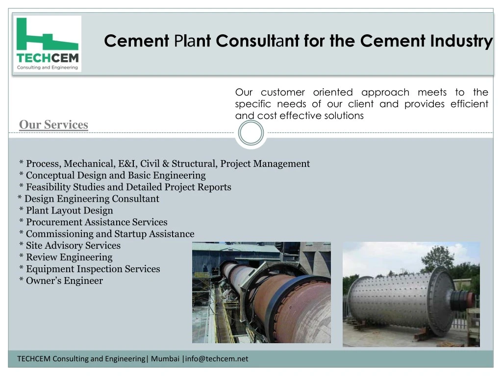 cement p l a nt consult a nt for the cement