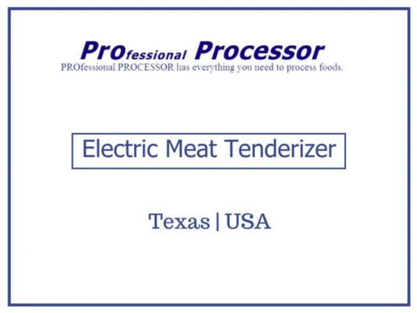Best Electric Meat Tenderizer Machines