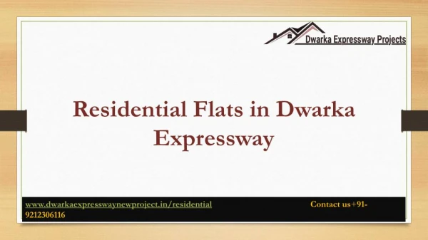 Residential Flats in Dwarka Expressway