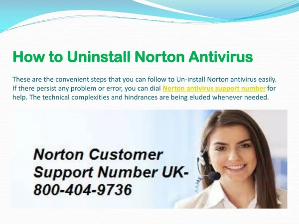 How to uninstall norton antivirus