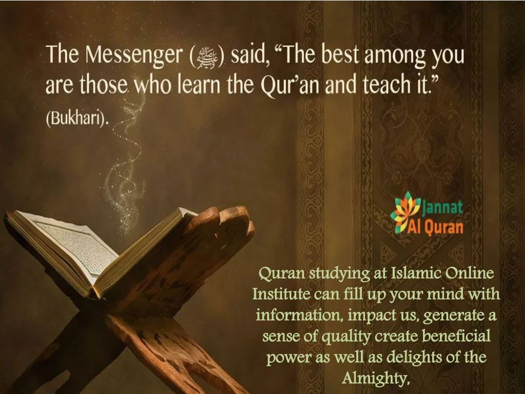 quran studying at islamic online institute