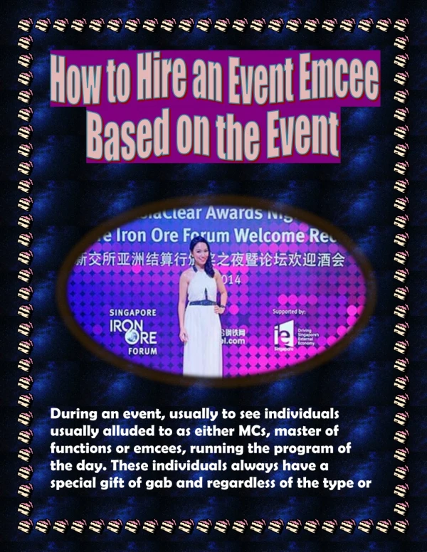 How to Hire an Event Emcee Based on the Event