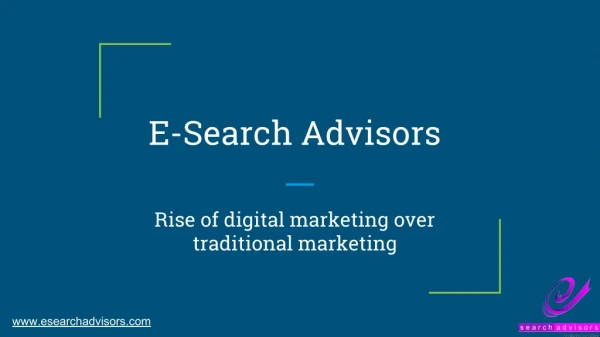 Rise of Digital Marketing over Traditional Marketing