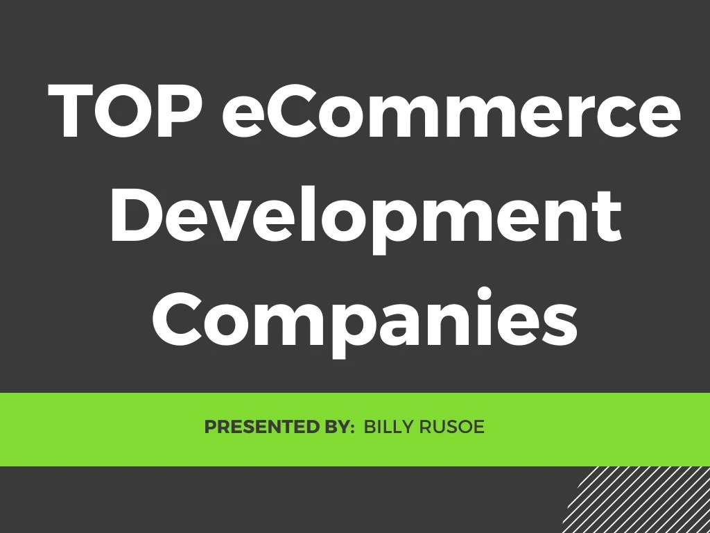 top ecommerce development companies