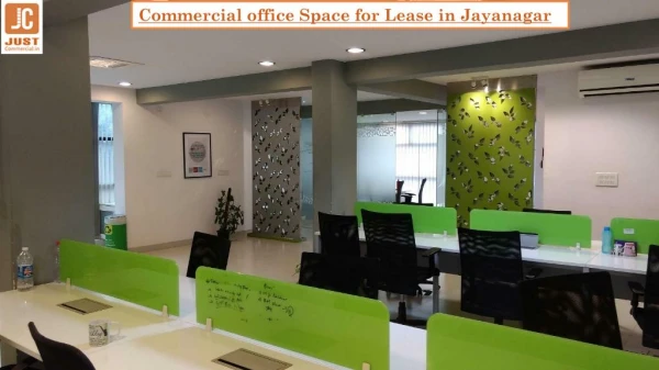 Commercial Office Space for Lease & rent in Jayanagar & Koramangala