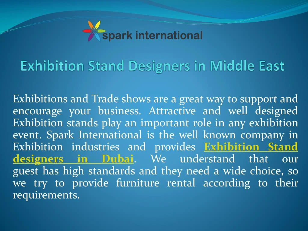 exhibition stand designers in middle east
