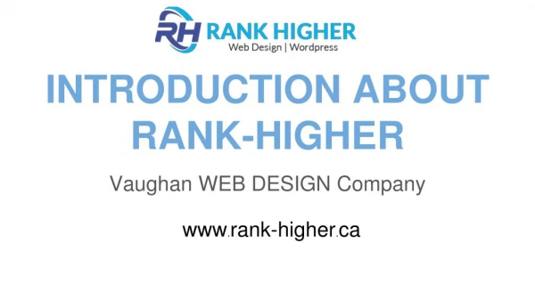 Introduction To Rank Higher | Vaughan Web Design Company