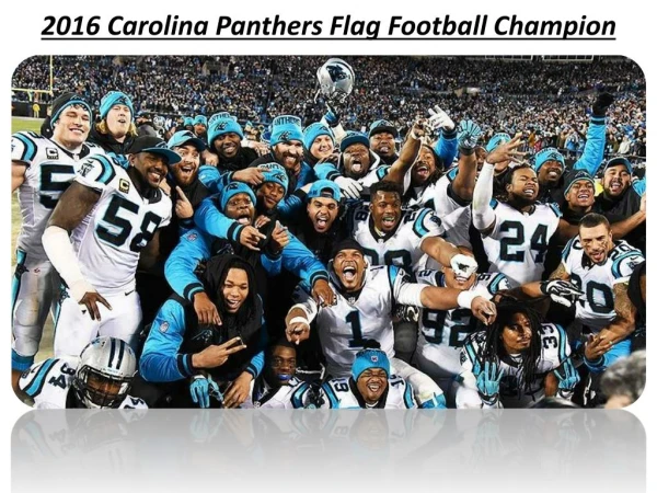 2016 Carolina Panthers Flag Football Champion