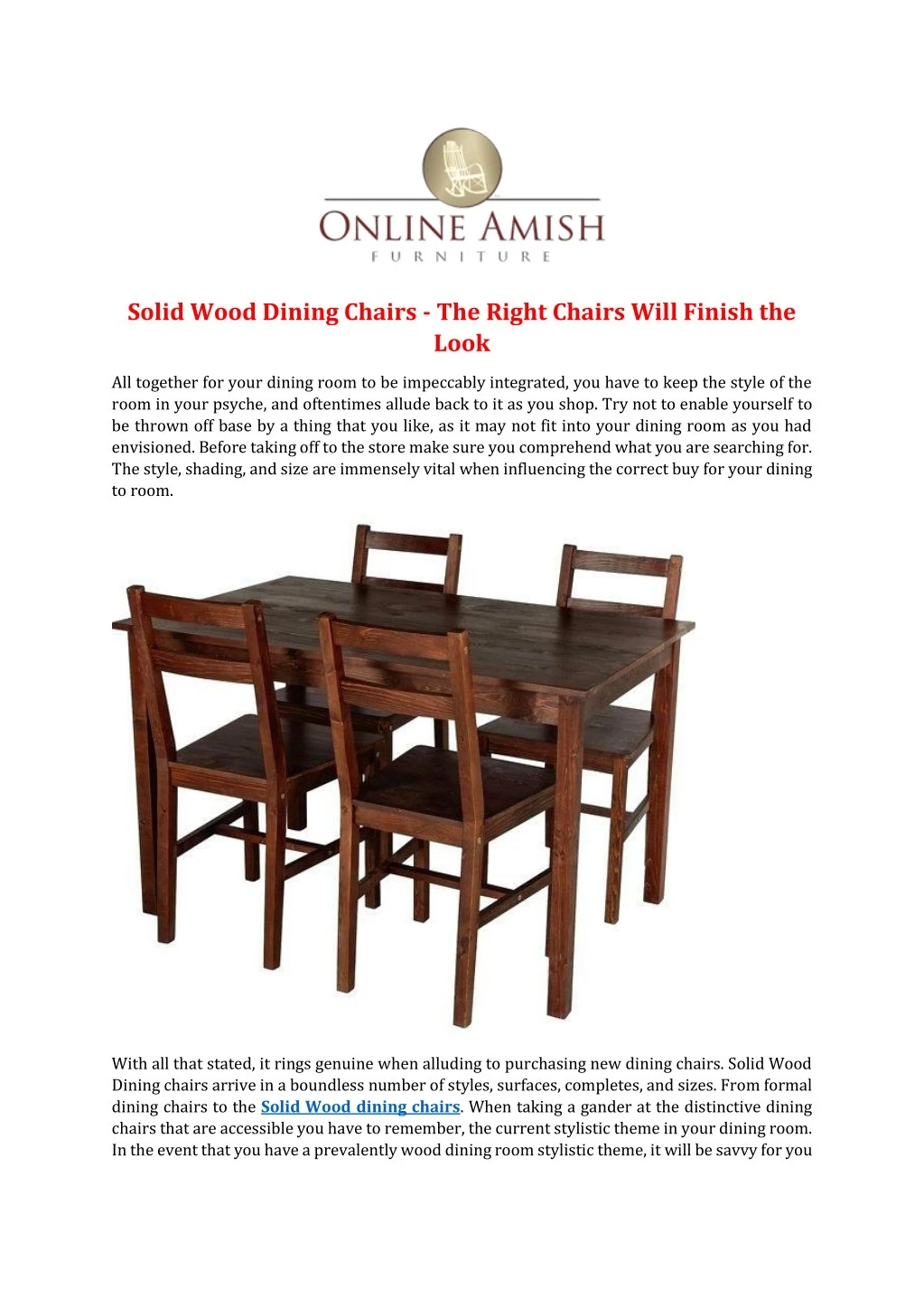 solid wood dining chairs the right chairs will