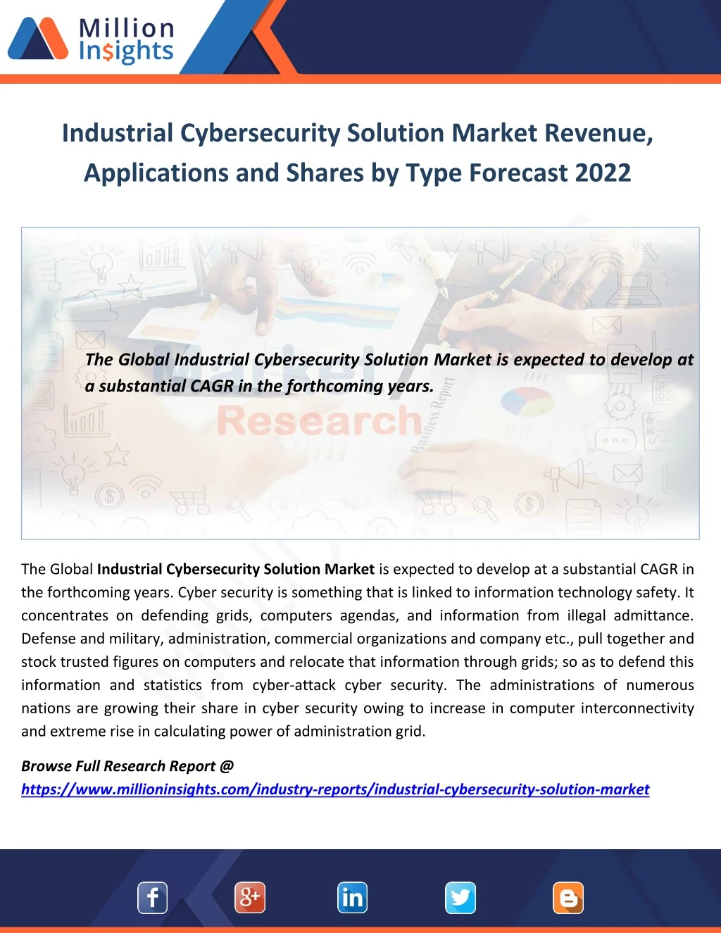 industrial cybersecurity solution market revenue
