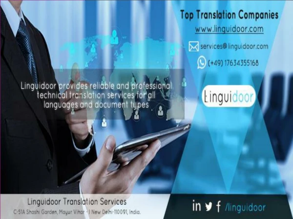 Top Translation Companies | Language Translation Company
