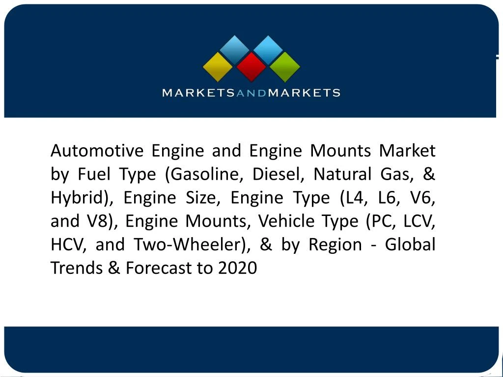automotive engine and engine mounts market
