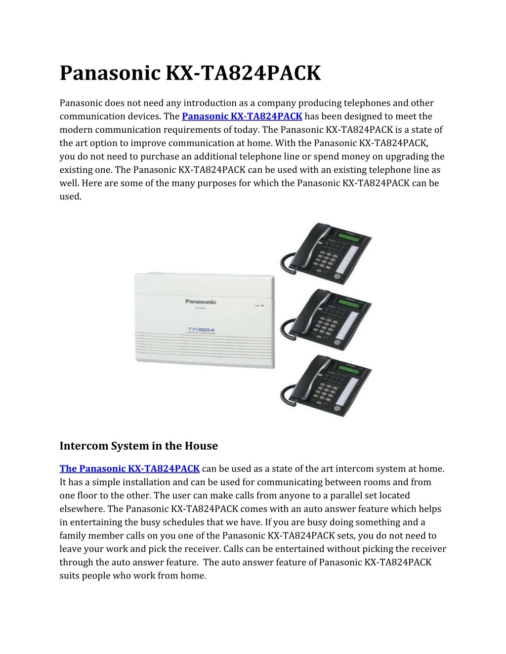 panasonic kx ta824pack