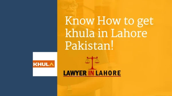 Khula procedure in Pakistan