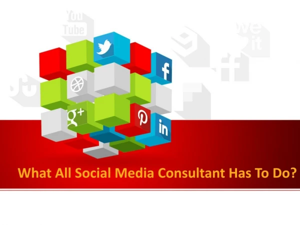 What All Social Media Consultant Has To Do?
