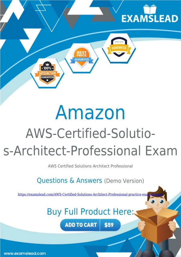 Updated Amazon AWS-Certified-Solutions-Architect-Professional Exam Dumps - Instant Download AWS-Certified-Solutions-Arch